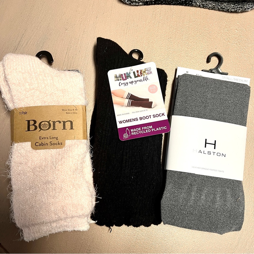 Halston and More…Bundle of Socks and Tights for Ladies; NWT!